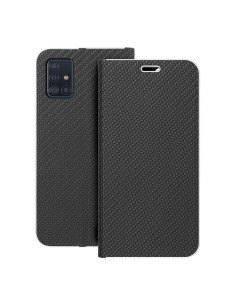 Etui LUNA Carbon pour SAMSUNG A51 noir