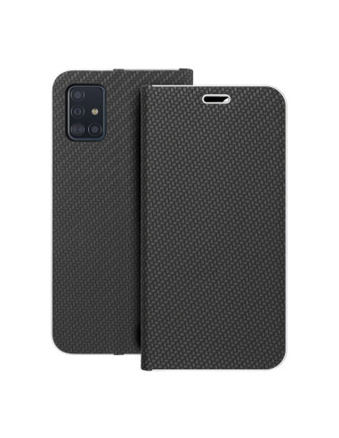 Etui LUNA Carbon pour SAMSUNG A51 noir