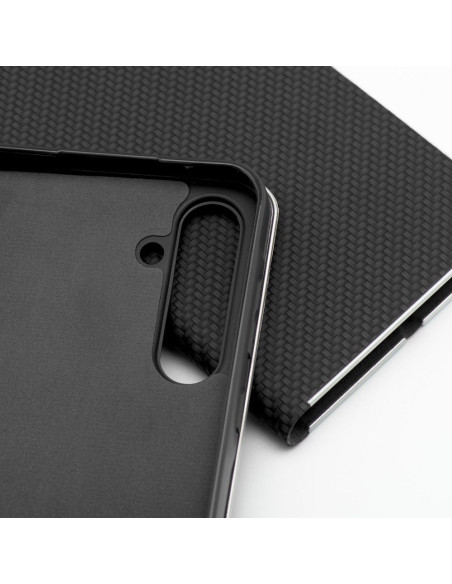 Etui LUNA Carbon pour SAMSUNG A51 noir