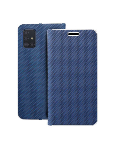 Etui LUNA Carbon pour SAMSUNG A71 blue