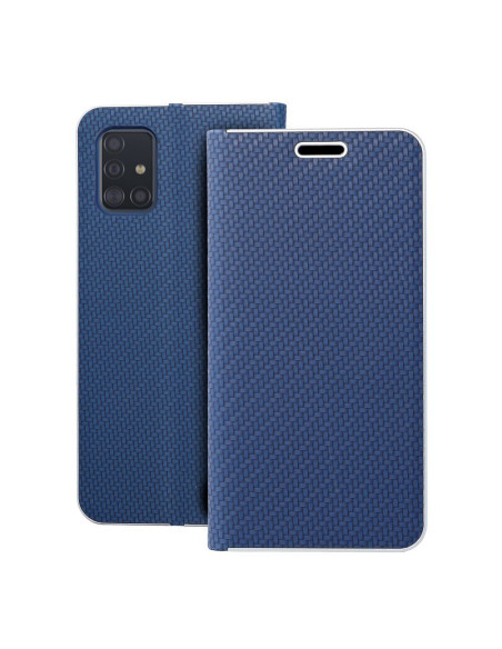 Etui LUNA Carbon pour SAMSUNG A71 blue