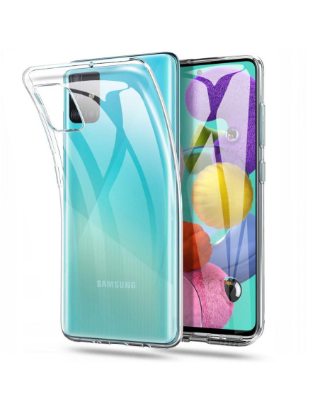 Coque BACK CASE Ultra Slim 0,3mm pour SAMSUNG Galaxy A71 TRANSPARENT