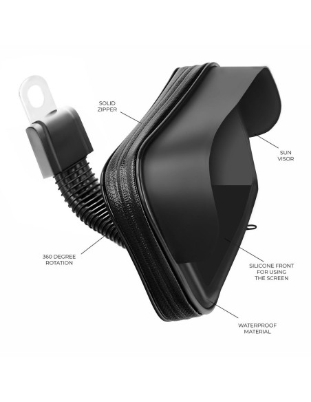 Support vélo/scooter pour guidon avec cache 4,8" - 5,5"