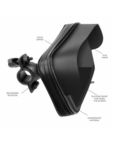 Support vélo pour guidon avec cache 4,8" - 5,5"