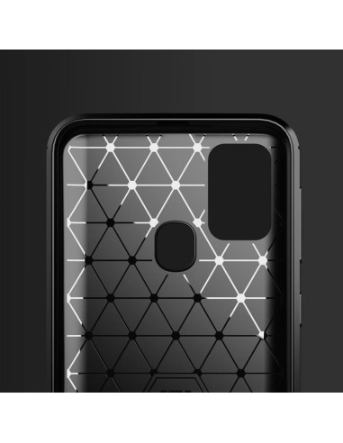 COQUE FORCELL- CARBON pour SAMSUNG Galaxy M31 NOIR