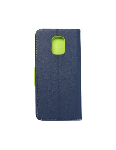Etui Fancy Book pour XIAOMI Note 9 Pro bleu marinepourcitron vert 2