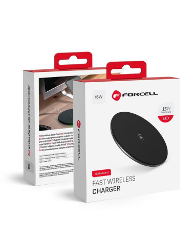 Chargeur rapide a induction (sans fil Qi) FORCELL Quick Charge 15W