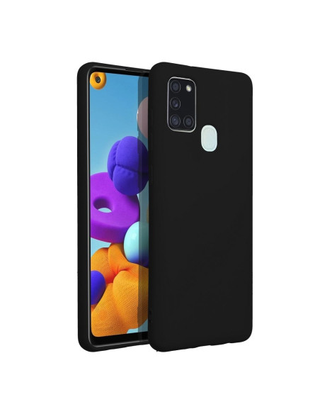 COQUE SILICONE pour SAMSUNG Galaxy A21S NOIR