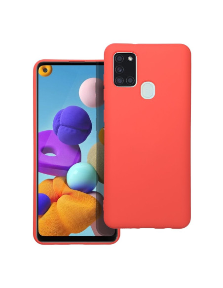 COQUE SILICONE pour SAMSUNG Galaxy A21S pêche