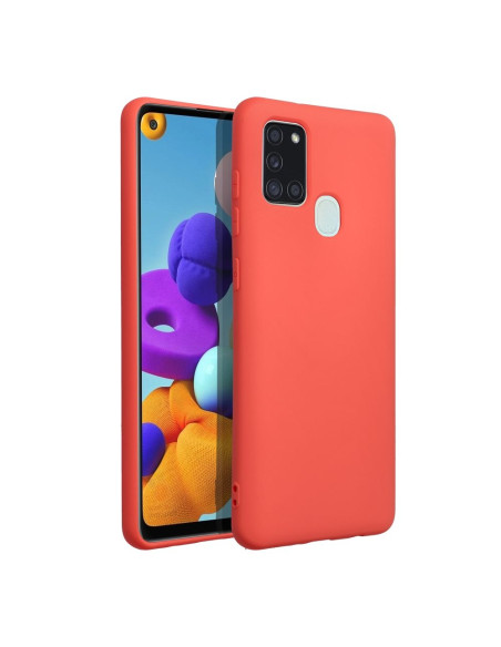 COQUE SILICONE pour SAMSUNG Galaxy A21S pêche