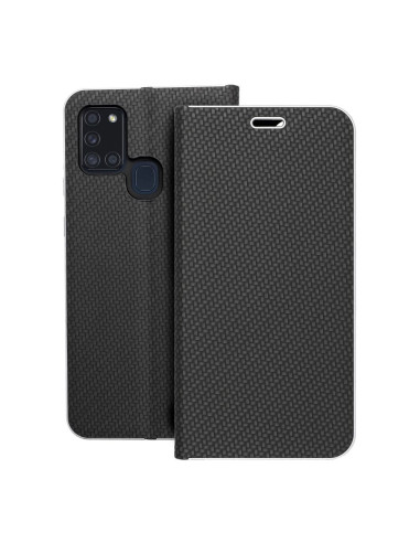 Etui LUNA Carbon pour SAMSUNG A21s noir