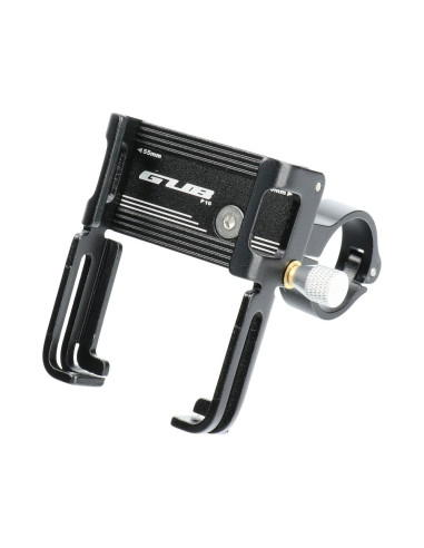 Support de velo pour le guidon GUB P10 Aluminium + l"elastique noir