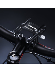Support de velo pour le guidon GUB P10 Aluminium + l"elastique noir 2