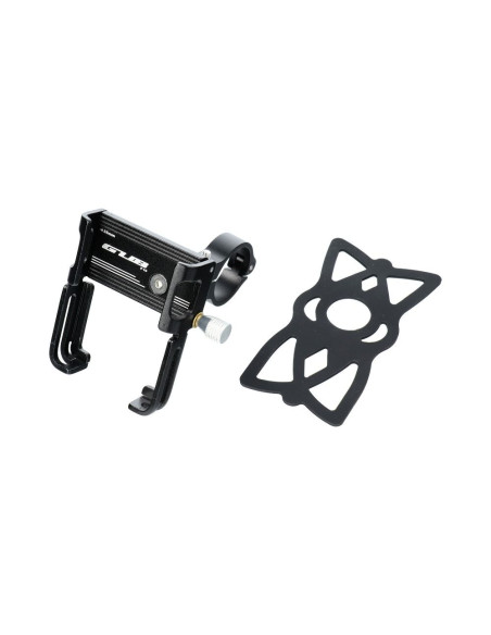 Support de velo pour le guidon GUB P10 Aluminium + l"elastique noir