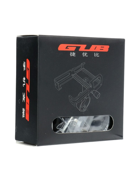 Support de velo pour le guidon GUB P10 Aluminium + l"elastique noir