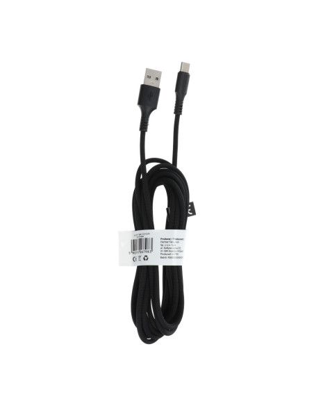 Câble USB - Type C 2.0 C279 3 metres NOIR