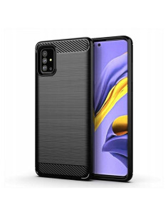 COQUE FORCELL- CARBON pour SAMSUNG Galaxy A71 5G NOIR