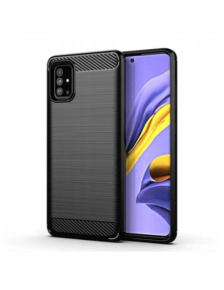 COQUE FORCELL- CARBON pour SAMSUNG Galaxy A71 5G NOIR