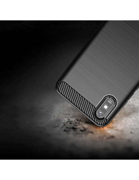COQUE FORCELL - CARBON pour XIAOMI Redmi 9A / 9AT NOIR