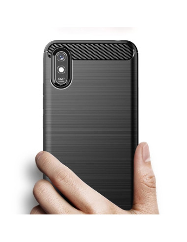 COQUE FORCELL - CARBON pour XIAOMI Redmi 9A / 9AT NOIR