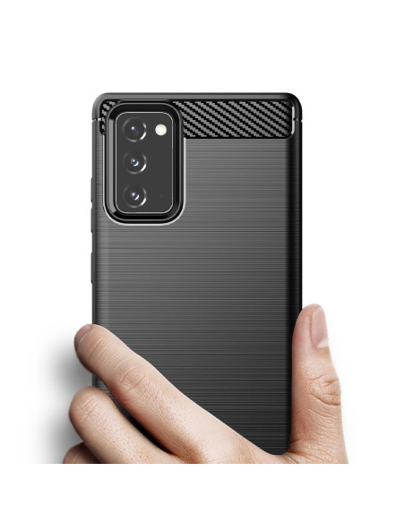 COQUE FORCELL - CARBON pour SAMSUNG Galaxy NOTE 20 NOIR
