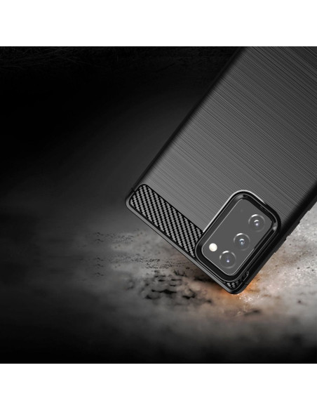 COQUE FORCELL - CARBON pour SAMSUNG Galaxy NOTE 20 NOIR