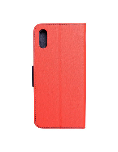 Etui Fancy Book pour XIAOMI Redmi 9A rougepourbleu marine