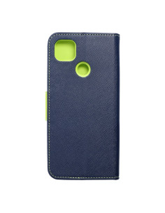 Etui Fancy Book pour XIAOMI Redmi 9C bleu marinepourcitron vert 2