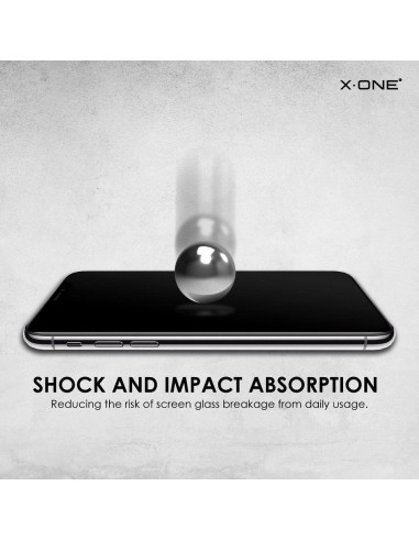 Verre trempé X-ONE Full Cover Extra Strong Mat - APP IPHO 12 mini (full glue) NOIR