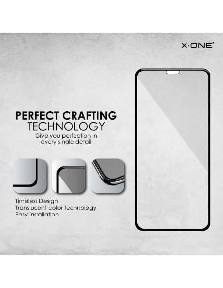 Verre trempé X-ONE Full Cover Extra Strong Mat - APP IPHO 12 Pro Max (full glue) NOIR