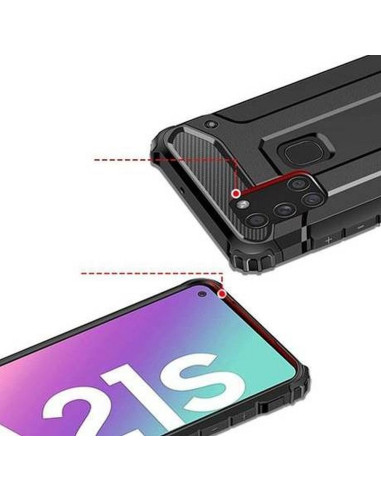 Coque ARMOR pour SAMSUNG Galaxy A21S NOIR