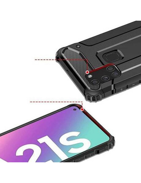Coque ARMOR pour SAMSUNG Galaxy A21S NOIR