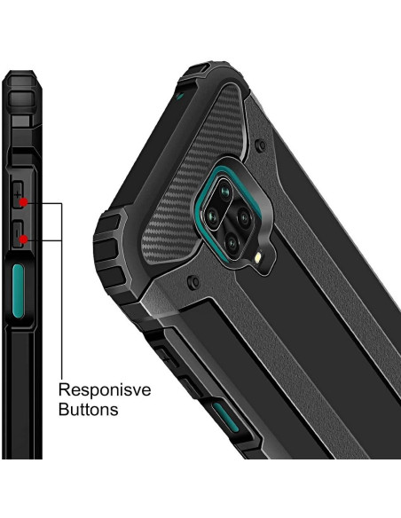 Coque ARMOR pour XIAOMI Redmi NOTE 9S / 9 PRO NOIR