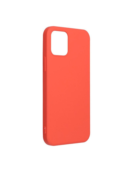 COQUE SILICONE pour IPHONE 12 / 12 PRO pêche