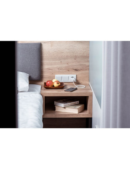 Chargeur secteur Forcell avec câble USB type C et câble Lightning - 3A 20W avec fonction de charge PD et QC 4.0