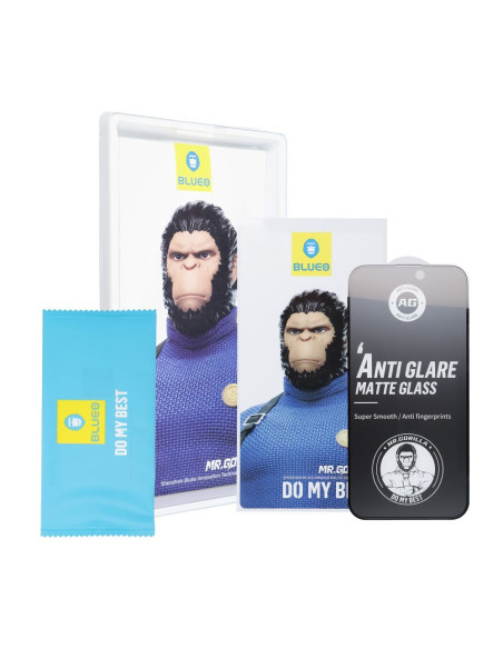 5D Mr. Monkey Glass - Apple iPhone 12 Mini NOIR (Strong Matte)