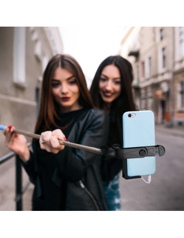 Perche selfieavec telecommande bluetooth tripod noir SSTR-12