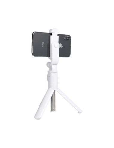 Perche selfieavec telecommande bluetooth tripod blanc SSTR-12