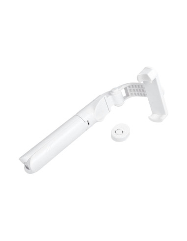 Perche selfieavec telecommande bluetooth tripod blanc SSTR-12