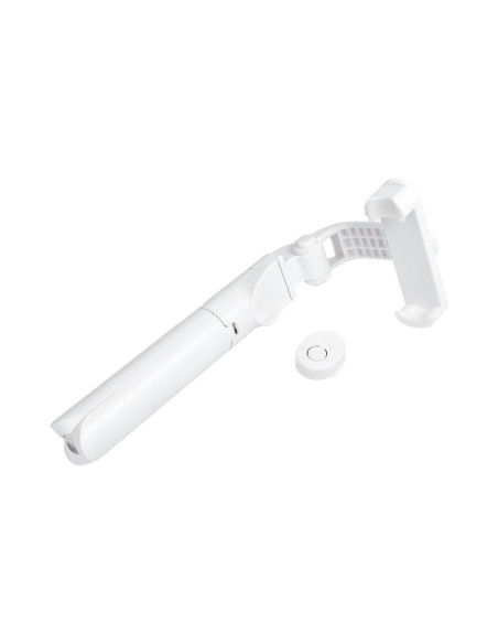 Perche selfieavec telecommande bluetooth tripod blanc SSTR-12