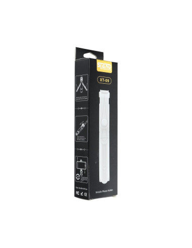 Perche selfieavec telecommande bluetooth tripod blanc SSTR-12