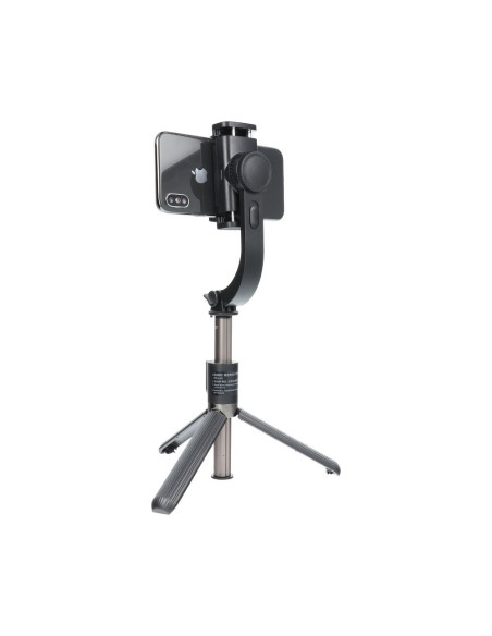 Perche selfie avec telecommande bluetooth tripod GIMBAL noir SSTR-L08