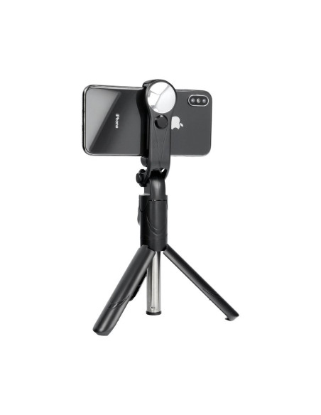 Perche selfie evec telecommande bluetooth tripod avec un moiroir noir SSTR-11