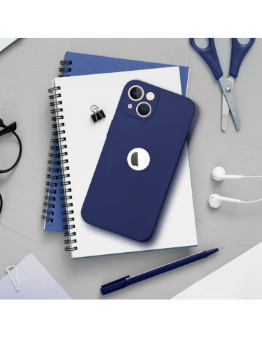 Coque SOFT pour IPHONE 12 bleu foncé
