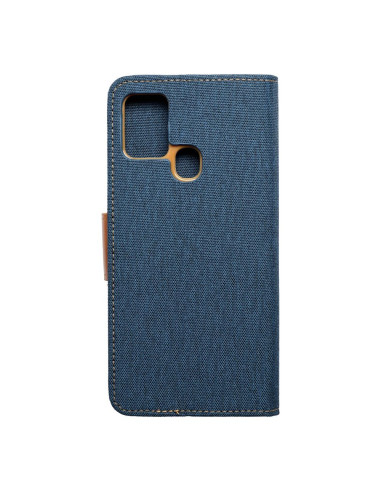 Etui Canvas pour SAMSUNG A21s bleu marine