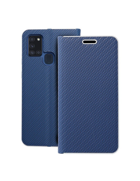 Etui LUNA Carbon pour SAMSUNG A21s noir