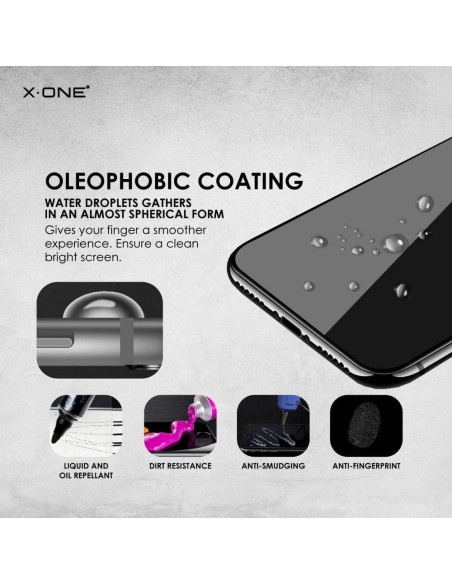 Verre trempé X-ONE 3D - SAM Galaxy NOTE 20 ULTRA (edge glue + trou) NOIR
