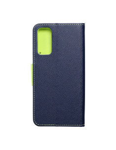 Etui Fancy Book pour SAMSUNG S20 FE / S20 FE 5G bleu marinepourcitron vert 2