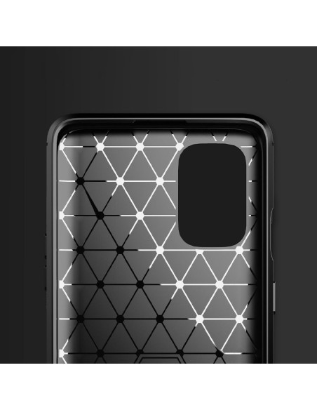 COQUE FORCELL - CARBON pour OPPO A52 2020 NOIR