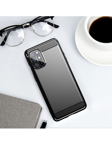 COQUE FORCELL - CARBON pour OPPO A52 2020 NOIR